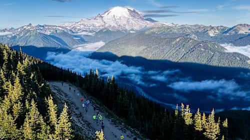 2026 Mount Rainier Half Marathon & Trail Events Logo