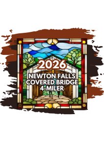 2026 Newton Falls Covered Bridge 4-Miler Logo
