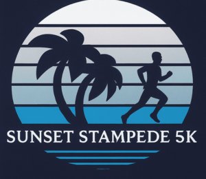 2026 Niceville Sunset Stampede 5k run/walk Logo