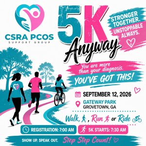 2026 PCOS 5K Any Way Logo