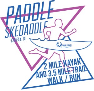 2026 Quarry Springs Paddle Skedaddle Biathlon Logo