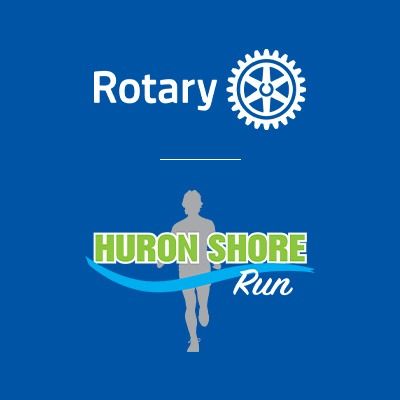 2026 Rotary Huron Shore Run Logo