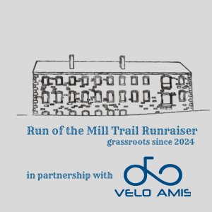 2026 Run Of The Mill 5/10-miler walk/run Trail Runraiser Logo