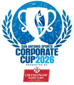 2026 San Antonio Sports Corporate Cup presented by ORTHONOW Injury Clinic by TSAOG Logo