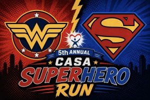 CASA Superhero 5K & 1 Mile Fun Run McAlester Logo