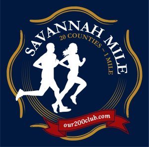 2026 Savannah Mile ~ 1 Mile ~ 200 Club Logo