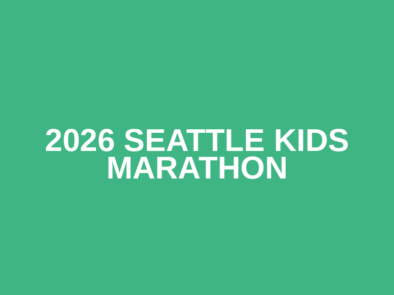 2026 Seattle Kids Marathon Logo