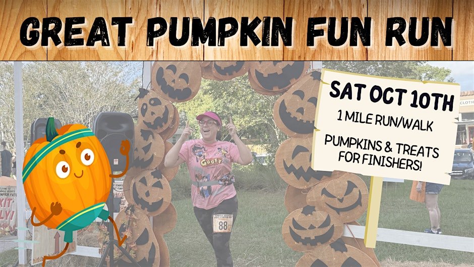 2026 Seminole Heights Great Pumpkin Fun Run Logo