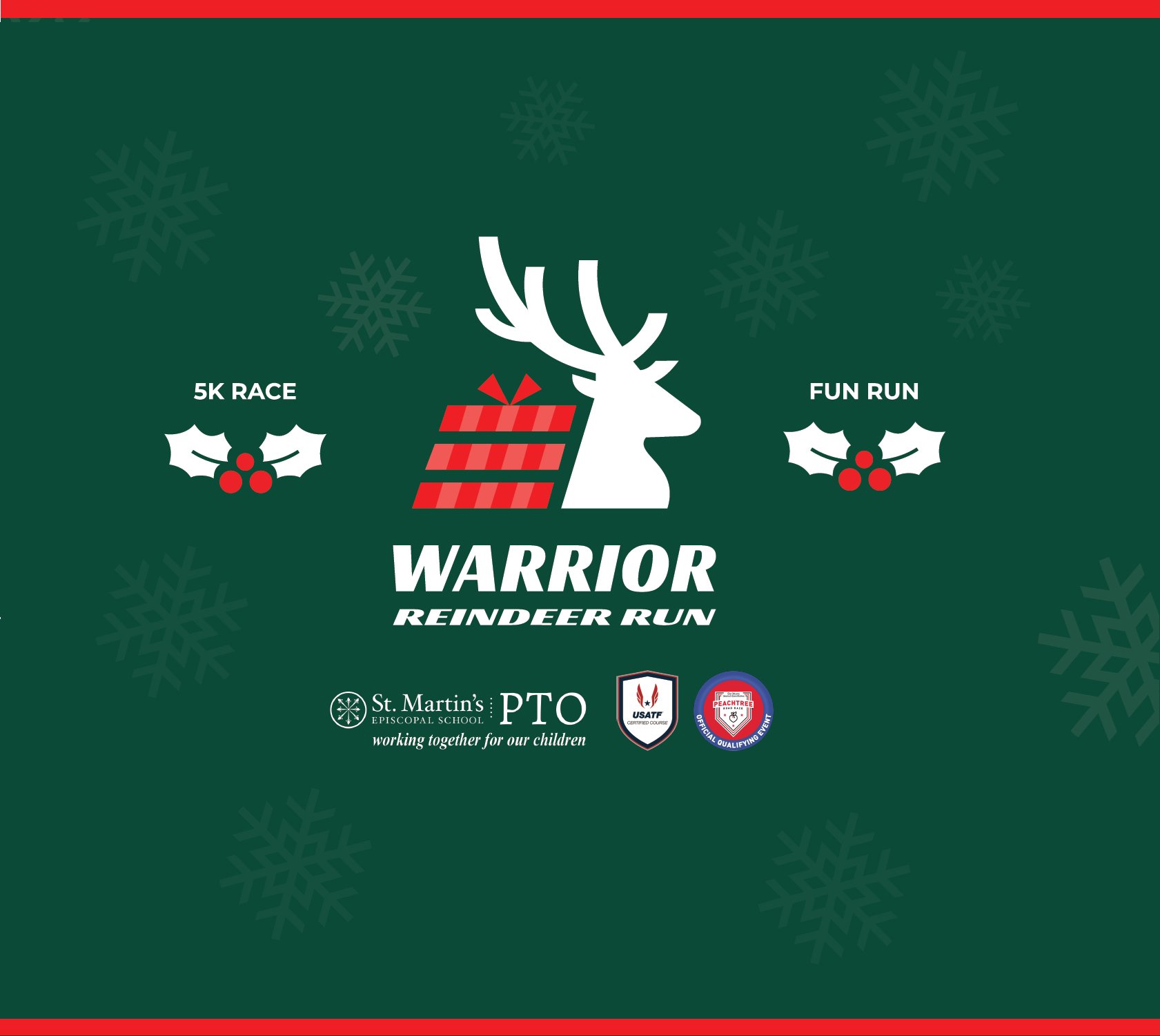 2026 St. Martin's Warrior Reindeer Run Logo