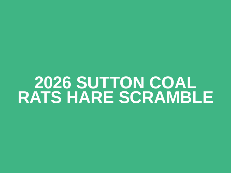 2026 Sutton Coal Rats Hare Scramble Logo
