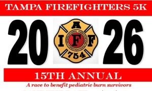 2026 Tampa Firefighters 5K- 15th Annual Logo