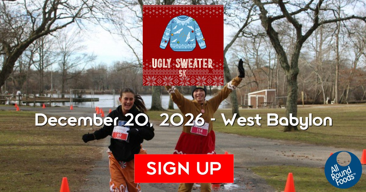 2026 Ugly Sweater 5K Suffolk Logo