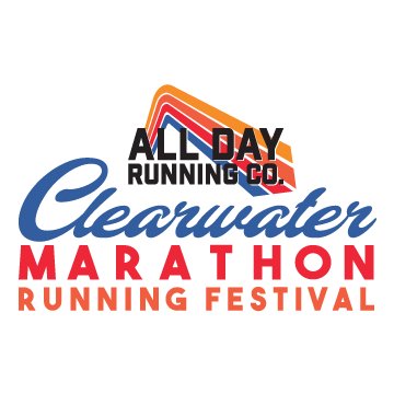 2027 All Day Running Co. Clearwater Marathon & Running Festival Logo