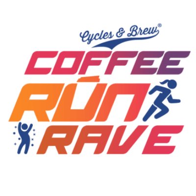 2027 Cycles & Brew Coffee Run & Rave Logo