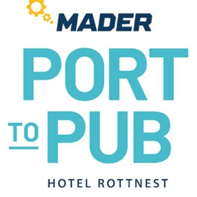 2027 Mader Port to Pub with Hotel Rottnest Logo