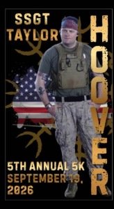 5th Annual SSGT Taylor Hoover Memorial 5K & Community Event Logo