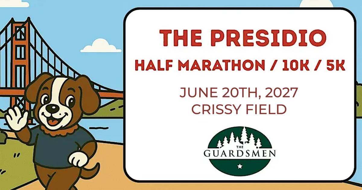 2027 Presidio Half Marathon · 10K · 5K Logo