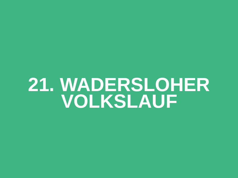 21. Wadersloher Volkslauf Logo