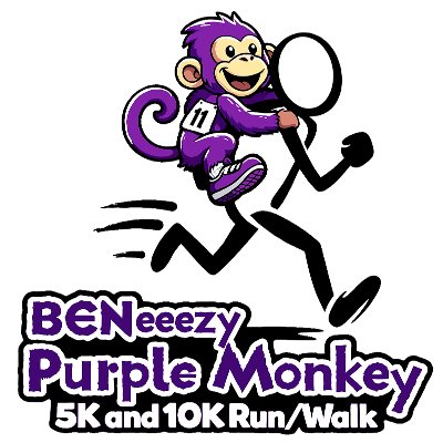 22nd Beneeezy Purple Monkey Fun Run Logo