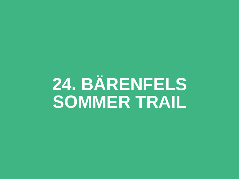 24. Bärenfels Sommer Trail Logo