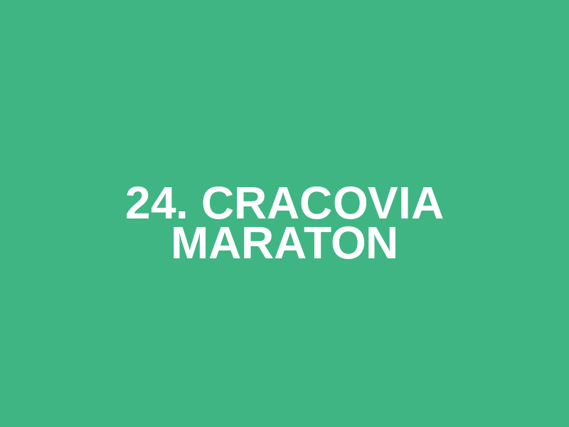 24. Cracovia Maraton Logo