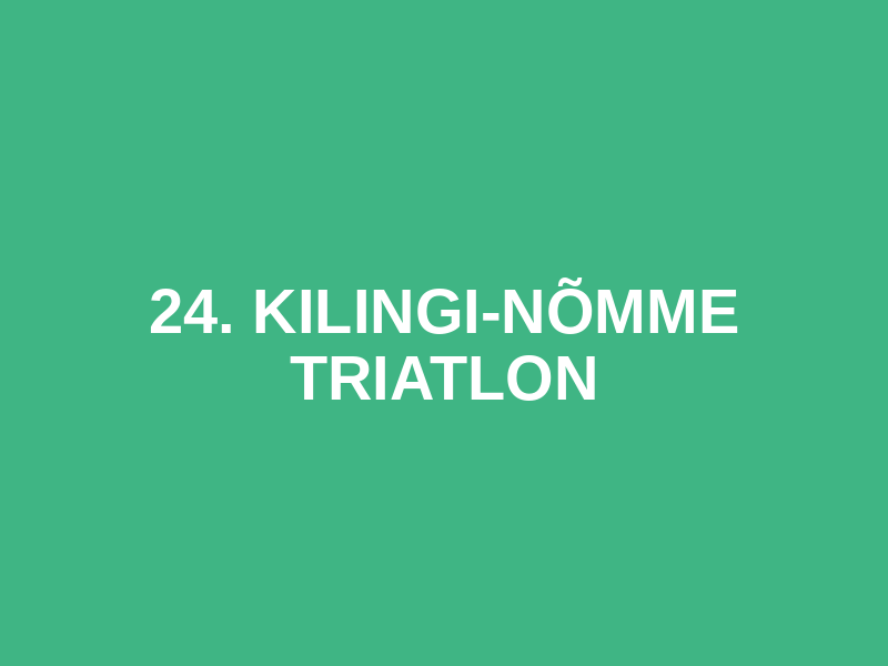 24. KILINGI-NÕMME TRIATLON Logo