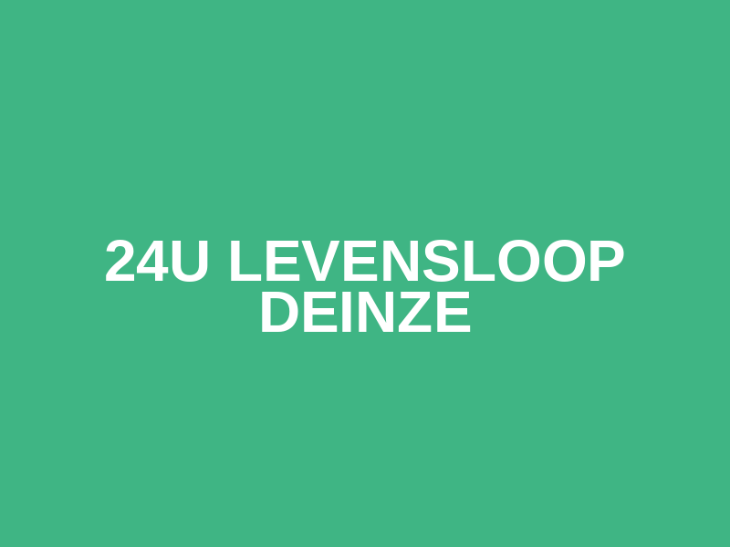 24u Levensloop Deinze Logo