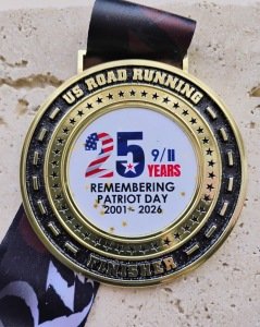25 YEARS - PATRIOT DAY 9/11 Virtual 5K, 10K, 13.1M, & 26.2M (September 2026) Logo
