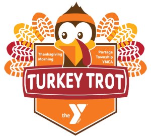 26th Annual Turkey Trot - Portage Township YMCA Logo
