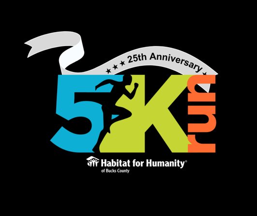 25th Perkasie Rotary Habitat 5K Logo