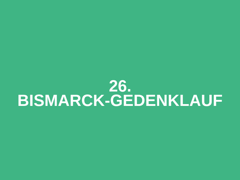26. Bismarck-Gedenklauf Logo