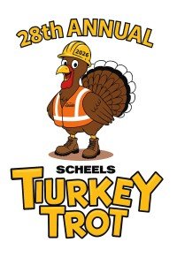 28th Annual Scheels Turkey Trot Logo