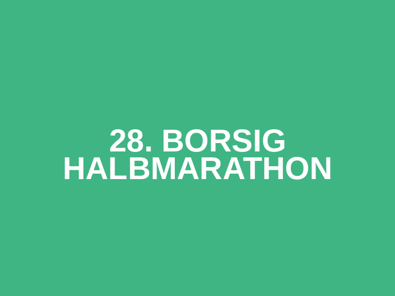28. BORSIG Halbmarathon Logo
