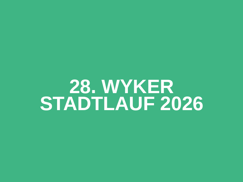 28. Wyker Stadtlauf 2026