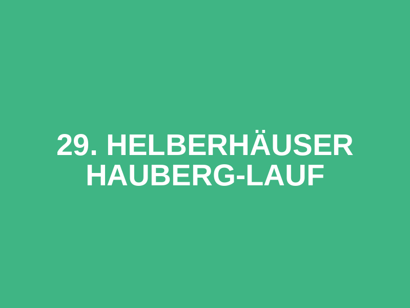 29. Helberhäuser HauBerg-Lauf Logo