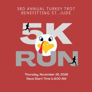 3rd Annual 5K Turkey Trot benefiting St. Jude Logo