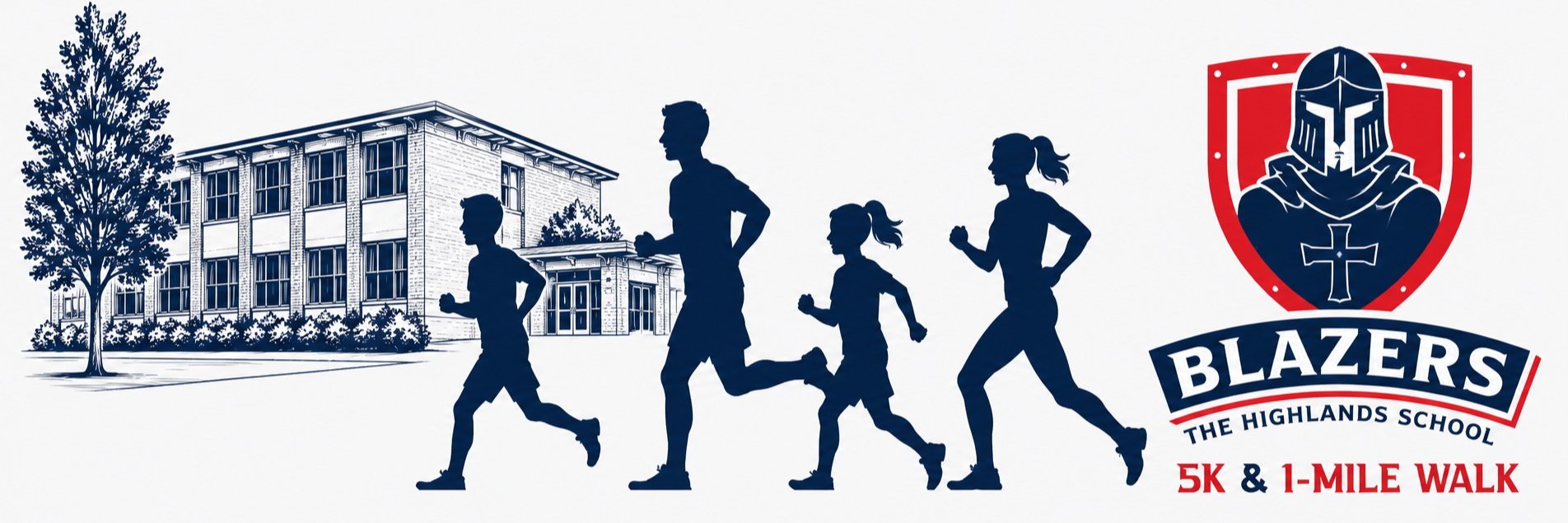 2nd Annual Blazers Run and 1-Mile Walk Logo