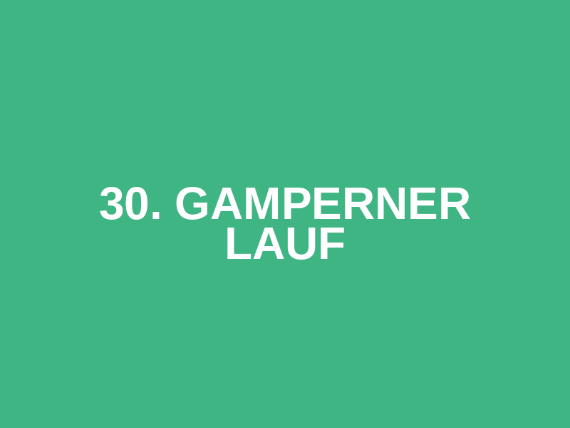 30. Gamperner Lauf Logo