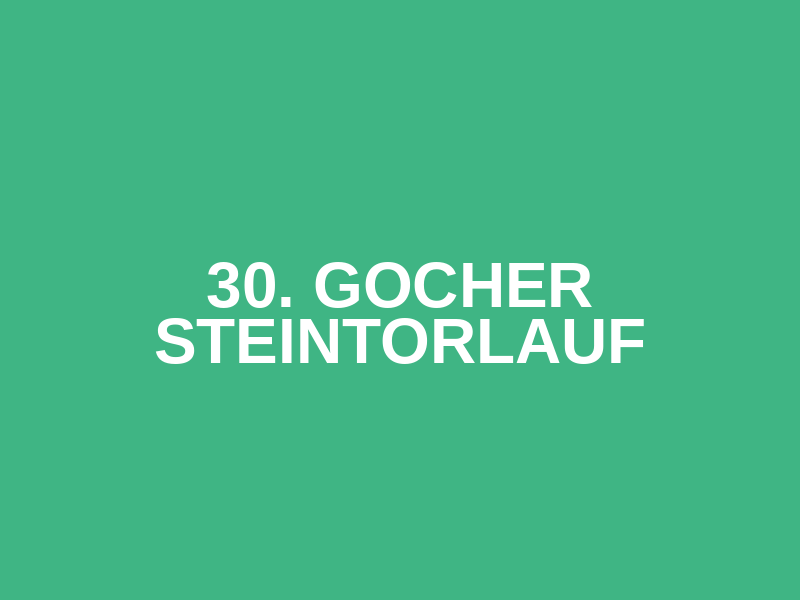 30. Gocher Steintorlauf