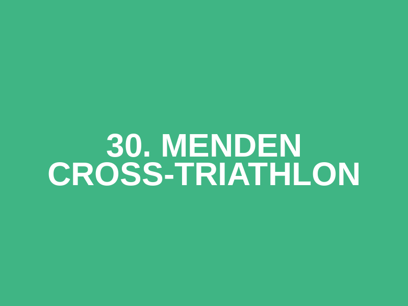 30. Menden Cross-Triathlon