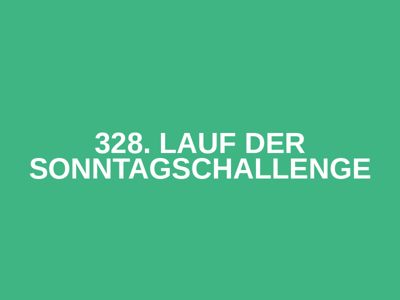 328. Lauf der Sonntagschallenge Logo