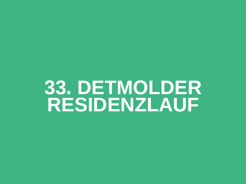 33. Detmolder  Residenzlauf