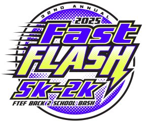 33rd Annual Fast Flash 5k and Back 2 School Bash Logo