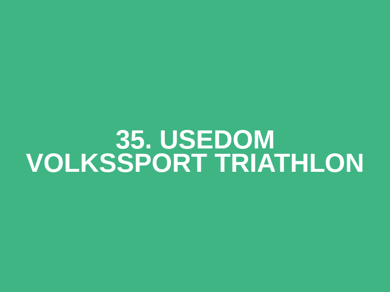 35. Usedom Volkssport Triathlon Logo