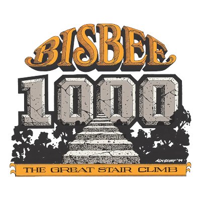 35th Annual Bisbee 1000 The Great Stair Climb - presented by Wick Communication Logo