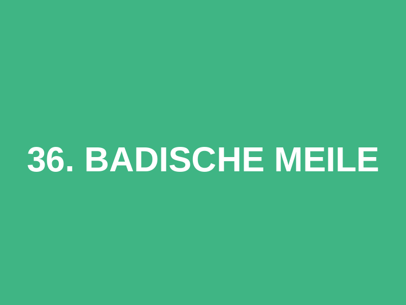 36. Badische Meile Logo