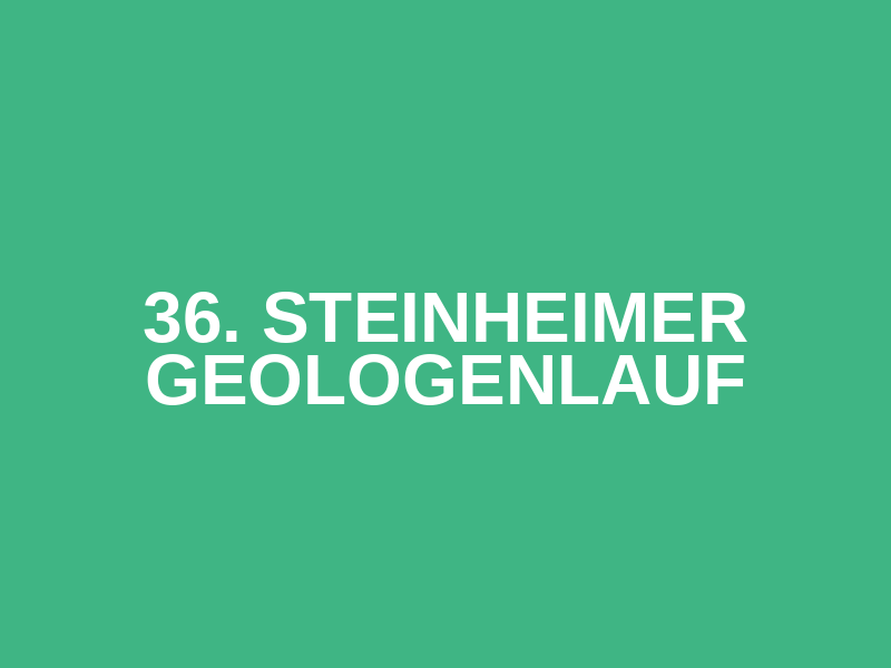 36. Steinheimer Geologenlauf Logo