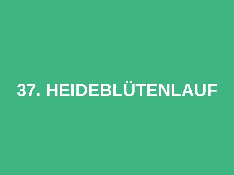 37. Heideblütenlauf