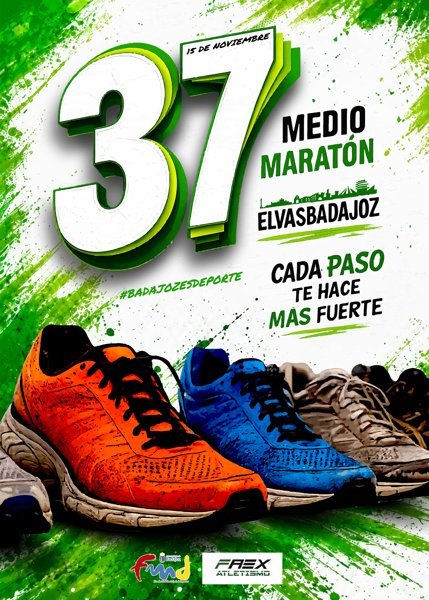 37º Medio Maratón Elvas-Badajoz Logo