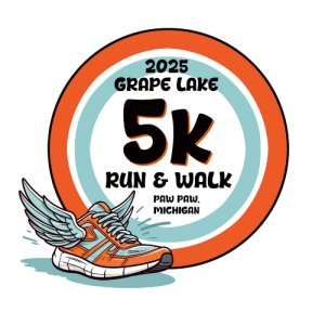 37th Annual Paw Paw Grape Lake 5K Run/Walk Logo